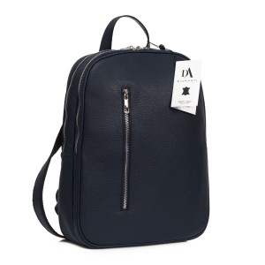 Rucsac laptop 14 inch din piele naturala DiAmanti Rovereto Bleumarin